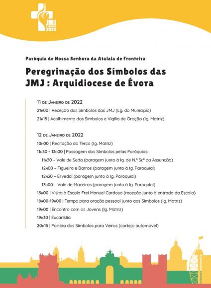 PEREGRINAÇÃO DOS SÍMBOLOS DAS JMJ: ARQUIDIOCESE DE ÉVORA